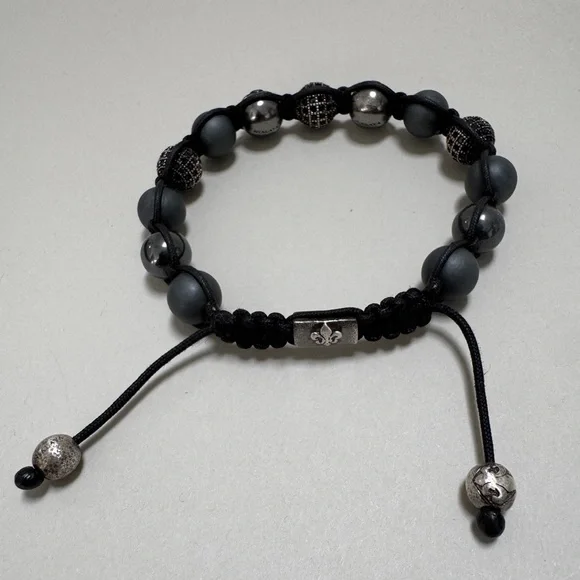 Nialaya Sterling Silver Beaded Bracelet - Picture 4 of 10